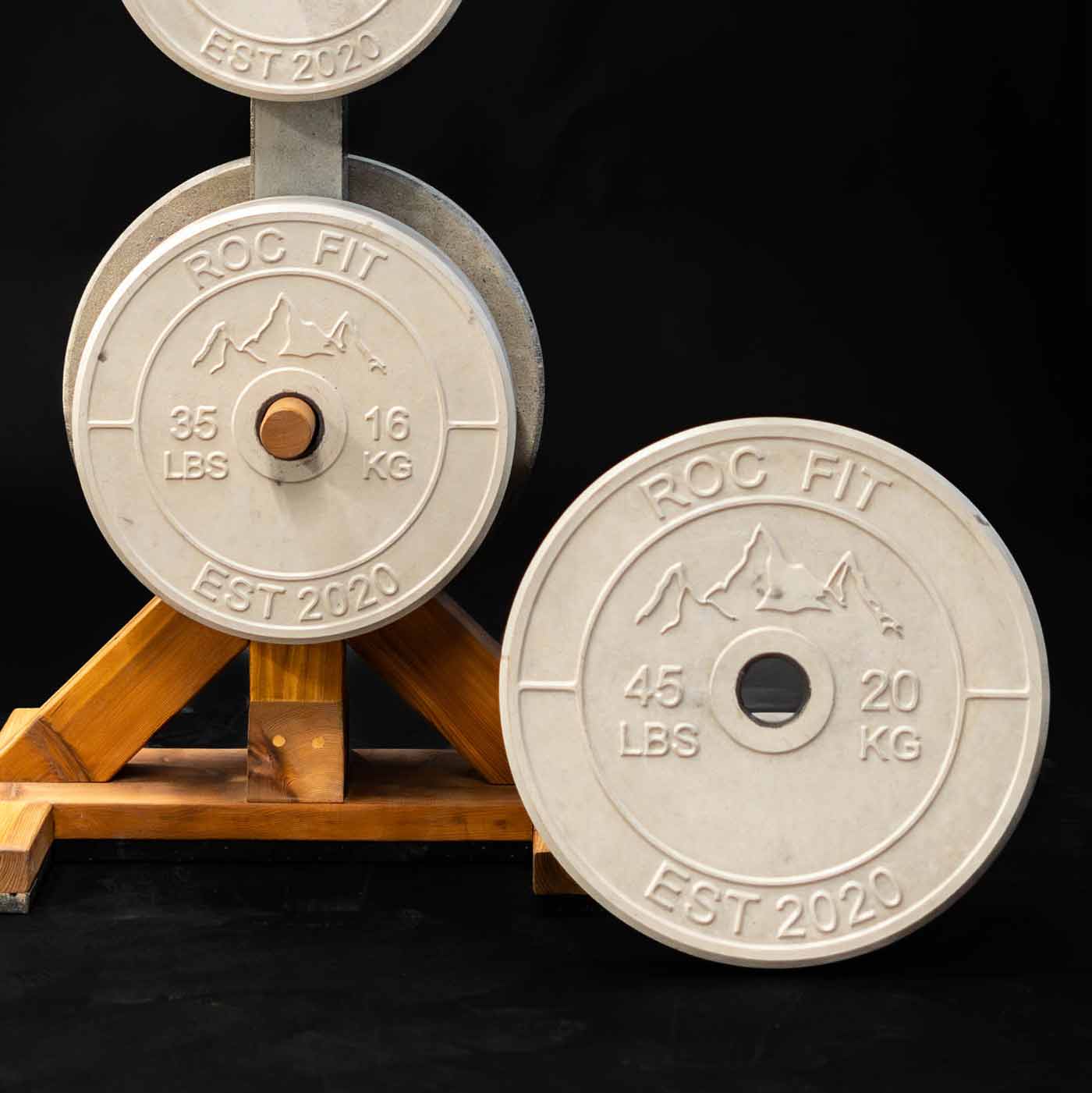 45LB CONCRETE OLYMPIC WEIGHT PLATES deals 2 IN