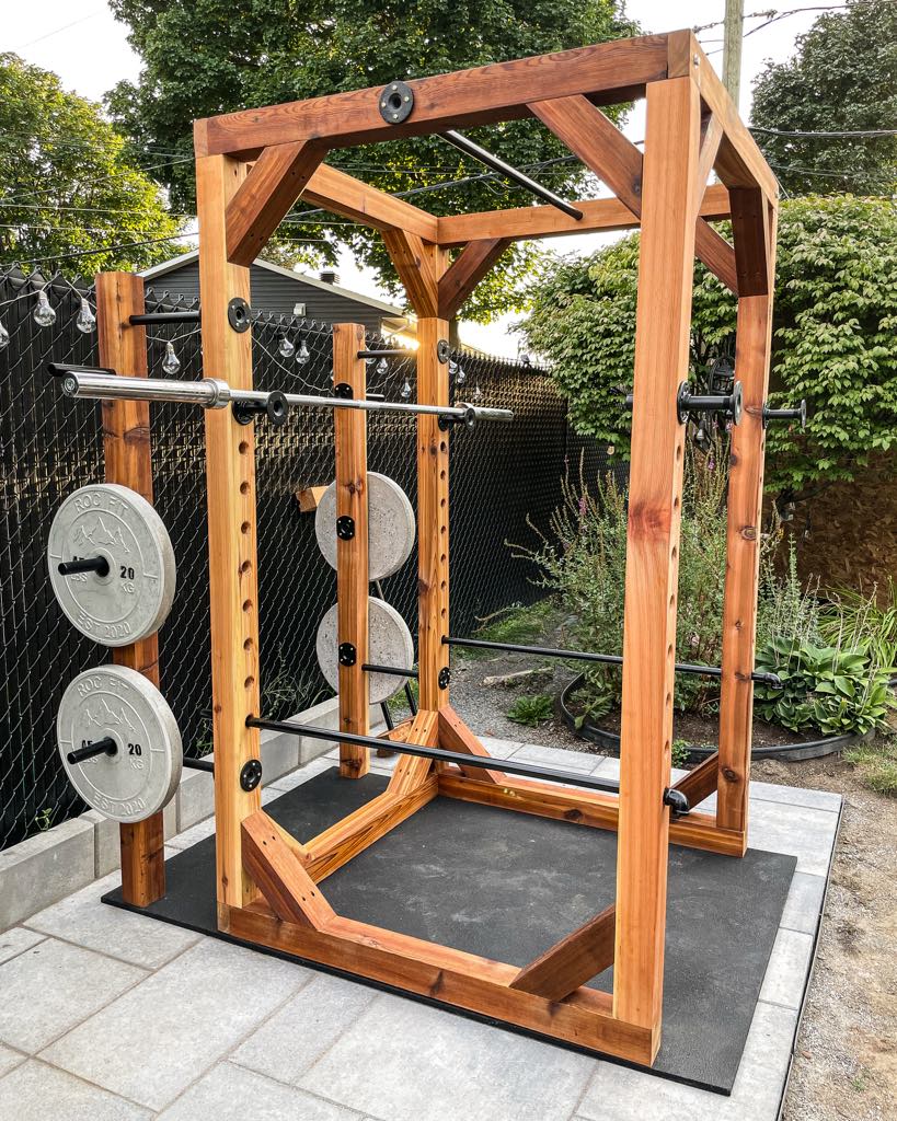 Wood Diy Rogue Rack Gym Rack Wood Diy Folding Power Rack PRx Dip