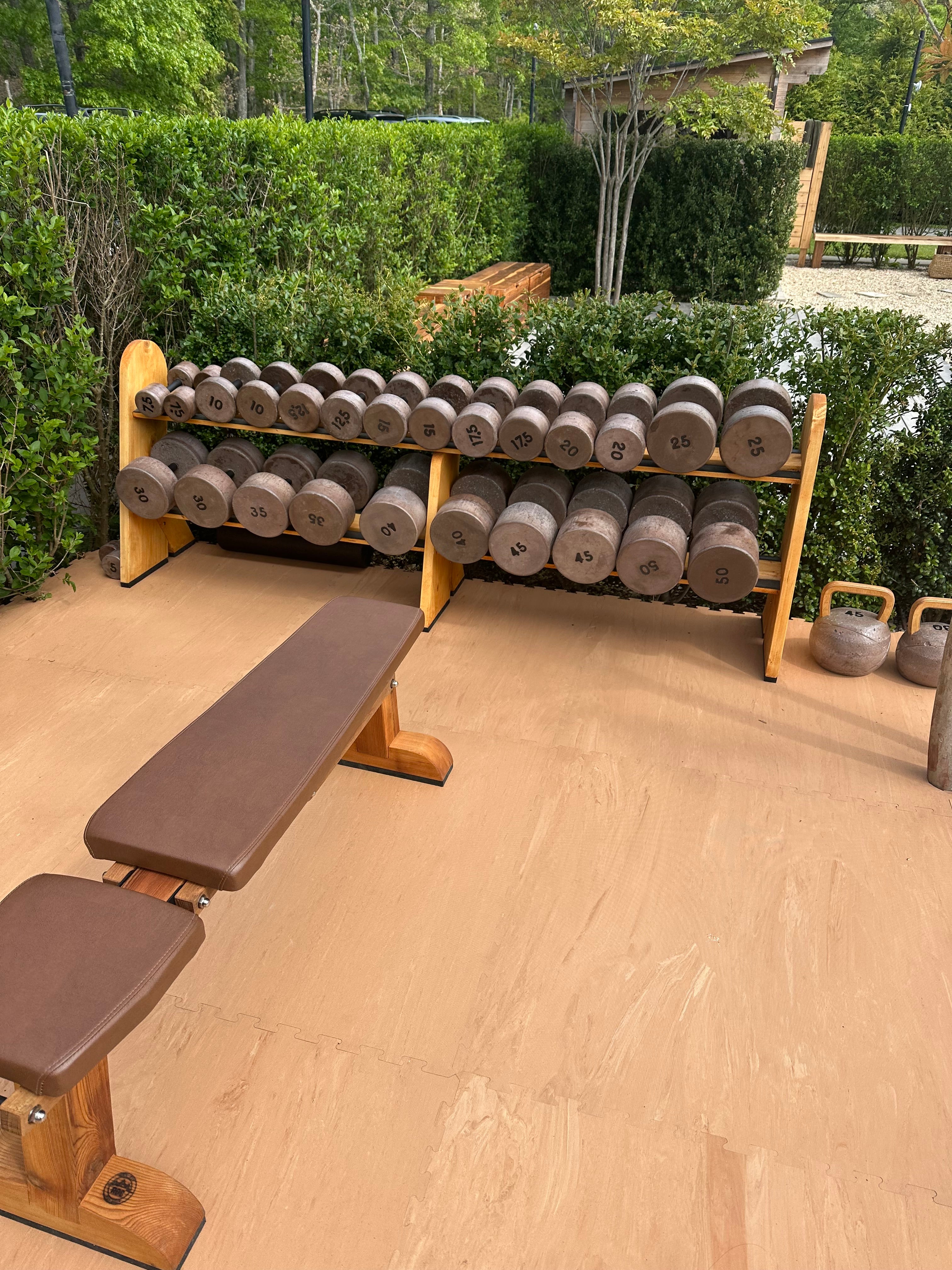 Wood Inclinable Bench