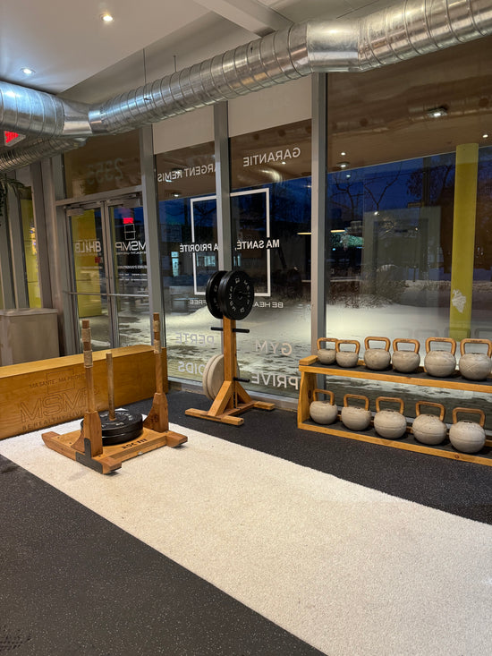 Wooden Sled for Olympic Plates