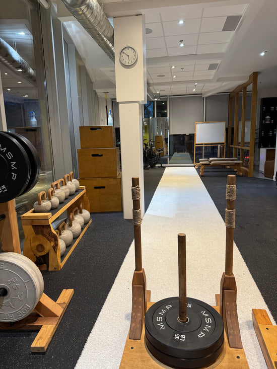 Wooden Sled for Olympic Plates